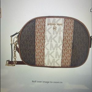 Michael Kors jet set charm small oval camera Crossbody